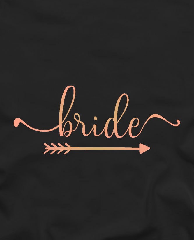 Marškinėliai mergvakariui Bride gold pink